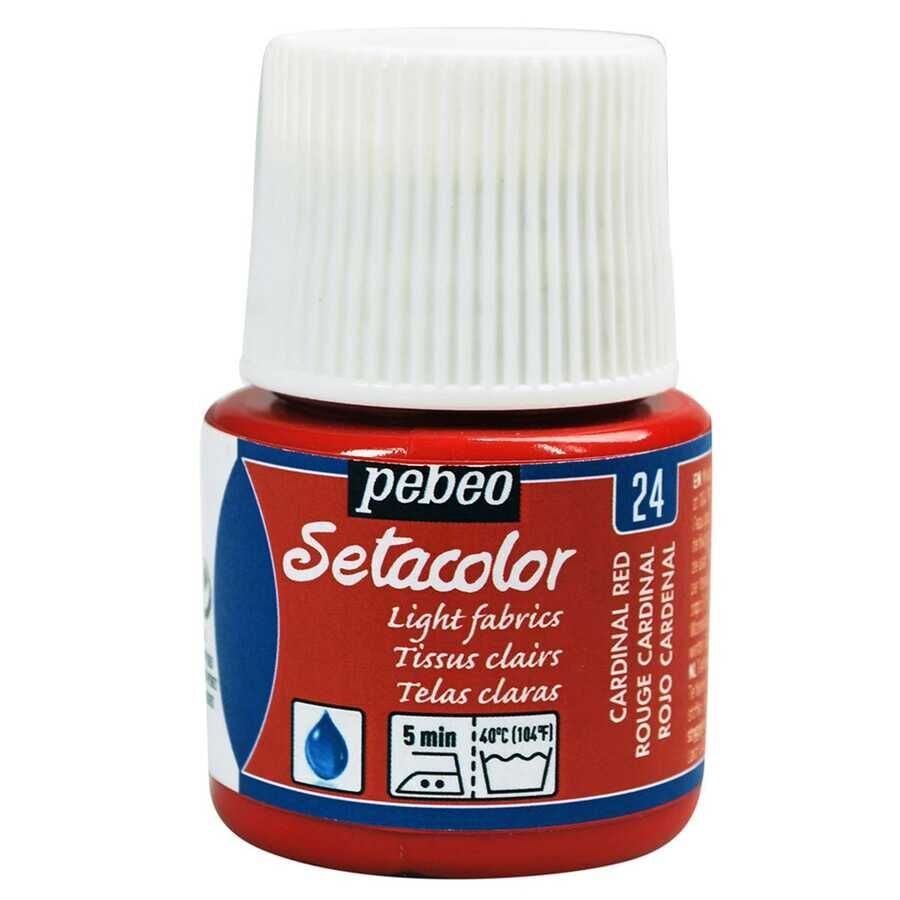 Pebeo Setacolor Transparan 45 Ml Şişe Rouge Cardinal