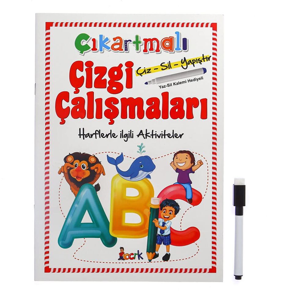 Ema Çocuk Çıkartmalı Çizgi Çalışması Harfler