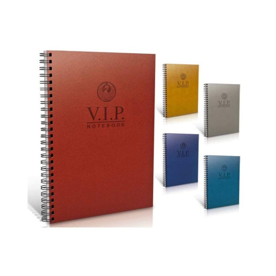 Gıpta Vip Spiralli Deri Kapak Defter 17X24 140 Yaprak Çizgili