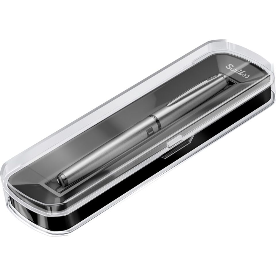 Scrikss 78M Roller Kalem Mat Gri Kristal Kutu