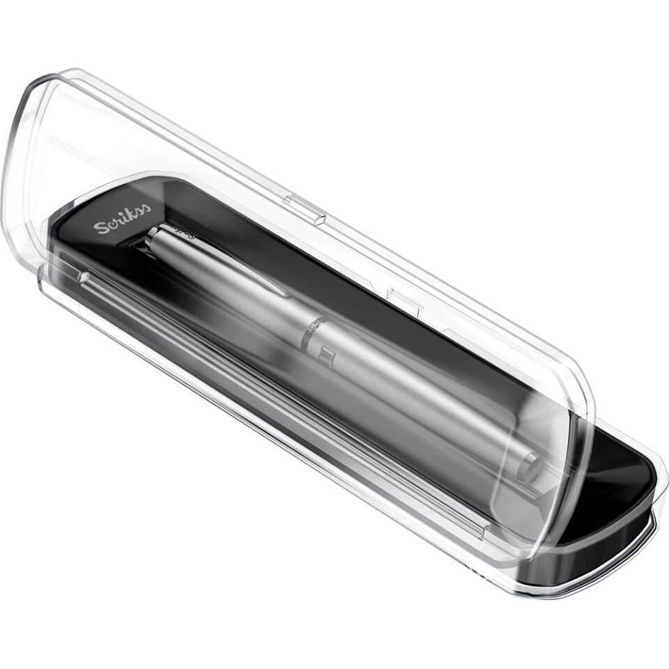 Scrikss 78M Roller Kalem Mat Gri Kristal Kutu