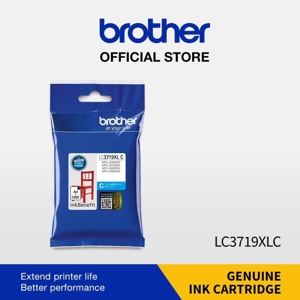 Brother Lc-3719 Xl C Mavi 1,5 K Kartuş