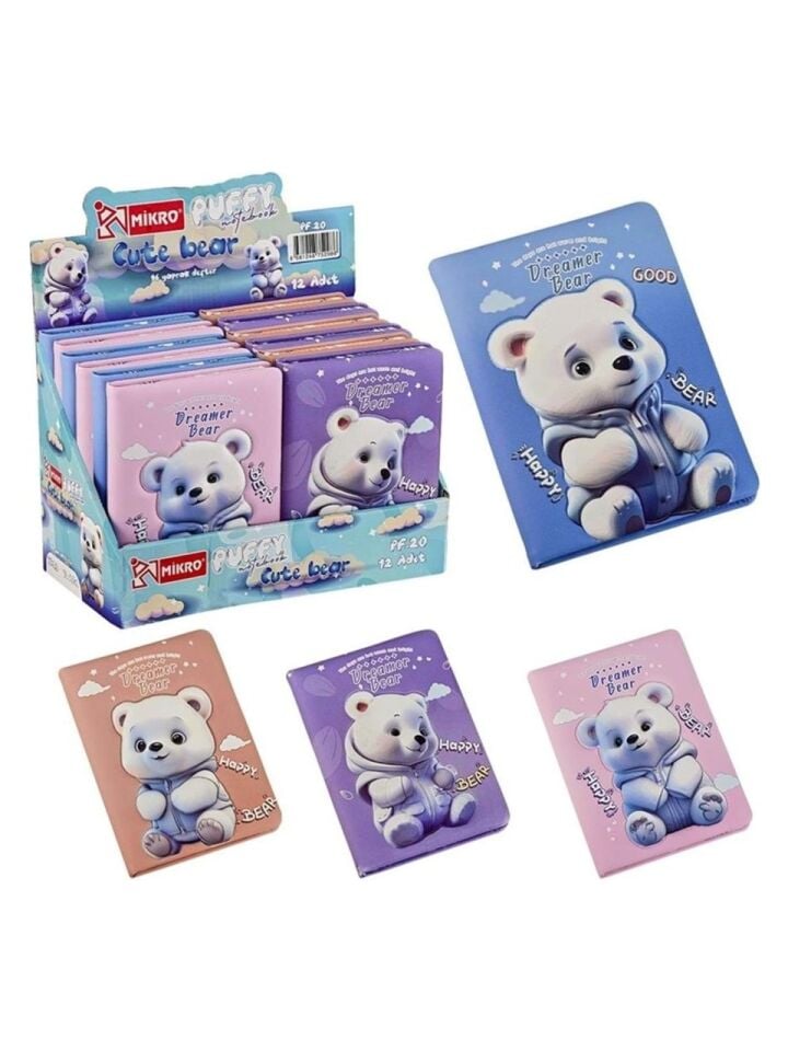 Mikro Puffy Pf-20 Cute Bear Girl Not Defteri