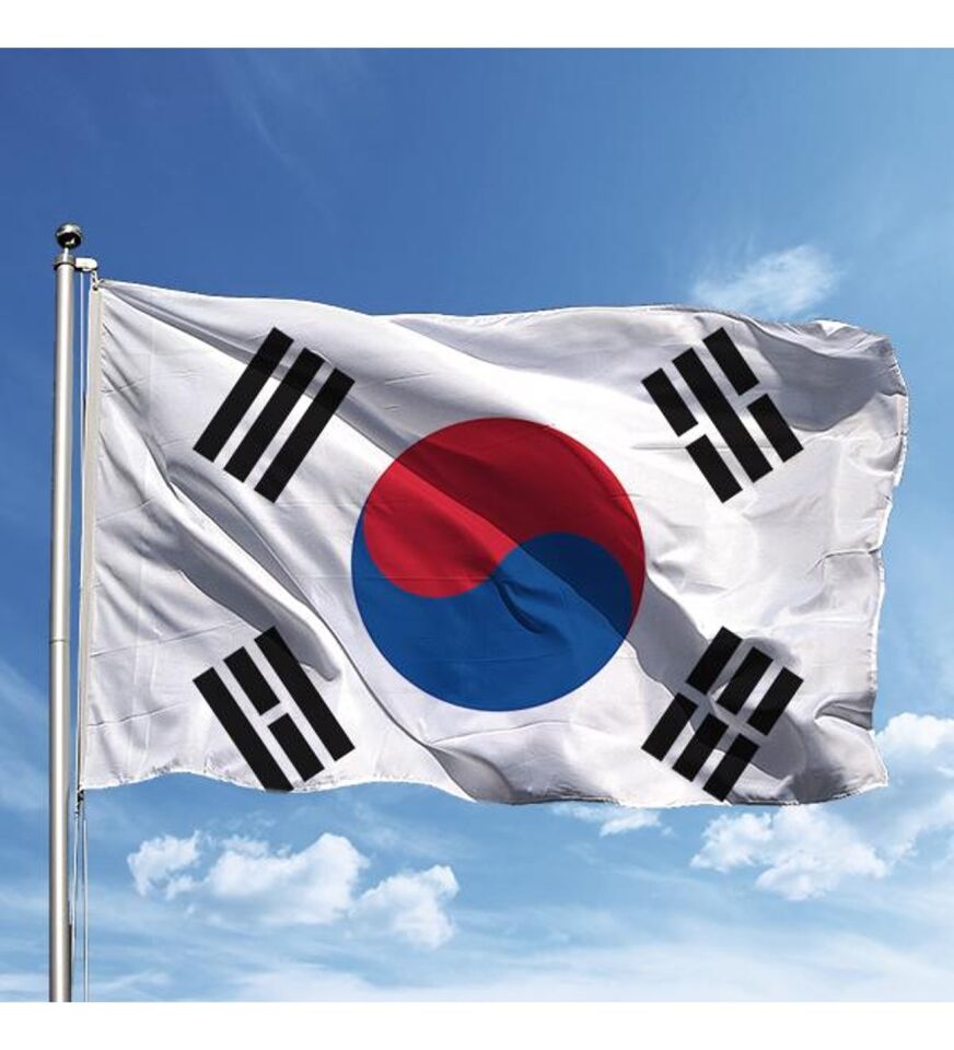 Buket 50x75 Cm Güney Kore Bayrağı