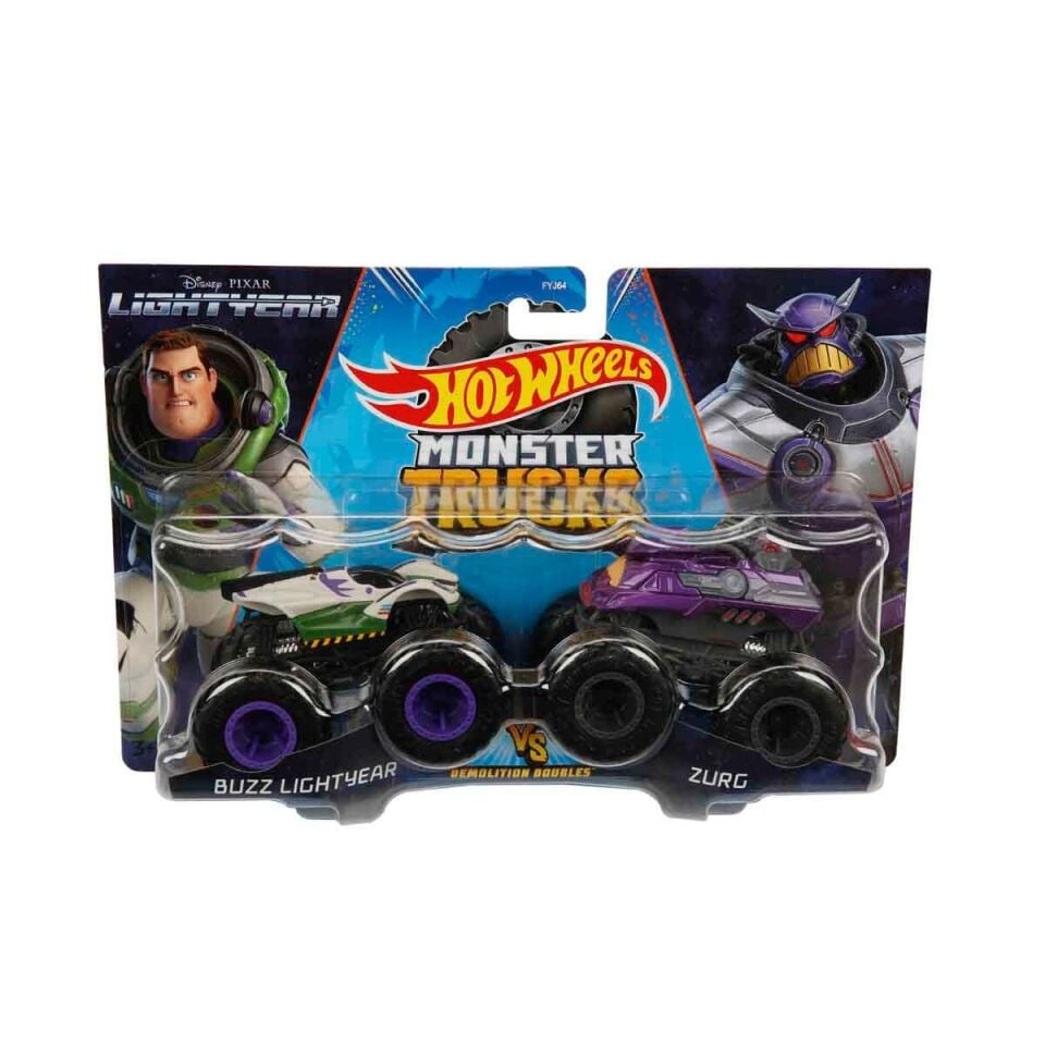 Mlt Hot Wheels Monster Trucks İkili 1.64 Arabalar