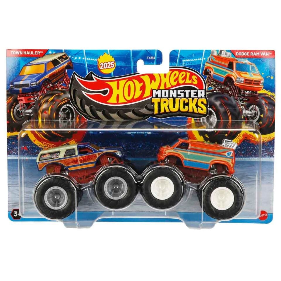 Mlt Hot Wheels Monster Trucks İkili 1.64 Arabalar