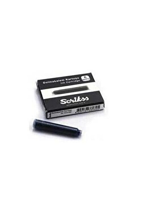 Scrikss Dolmakalem Kartuşu Siyah 6 Lı Paket