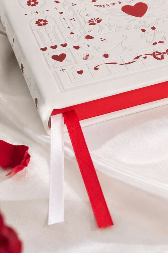 Victorias Journals Amour Vegan Deri Sert Kapak Defter A5 100 Gr 96 Yaprak Çizgili Kutulu Beyaz