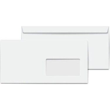Oyal Diplomat Zarf Pencereli 10x24 Beyaz 110 Gr 25 Li