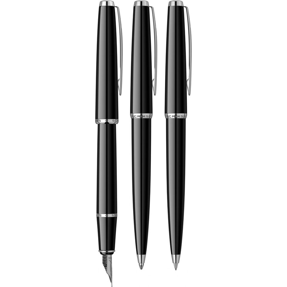 Scrikss 33 Dolmakalem - Tükenmez Kalem - Versatil 3 Lü Set Siyah