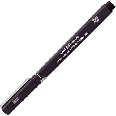 Uni Pin 0.5 Fine Line Akrilik Uçlu Kalem Siyah