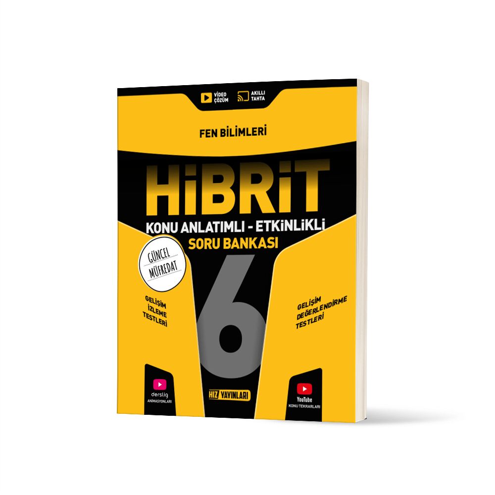Hız 6 Fen Bilimleri Soru Bankası Hibrit