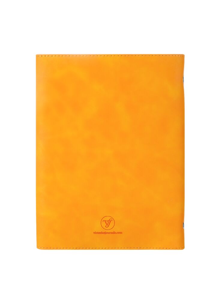 Victoria'S Journals Muse Vegan Deri Organizer Defter A5 Değişebilen İç 120 Gr 96 Yaprak Kutulu Turuncu