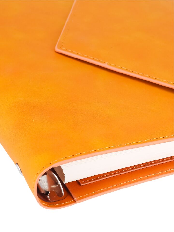 Victoria'S Journals Muse Vegan Deri Organizer Defter A5 Değişebilen İç 120 Gr 96 Yaprak Kutulu Turuncu