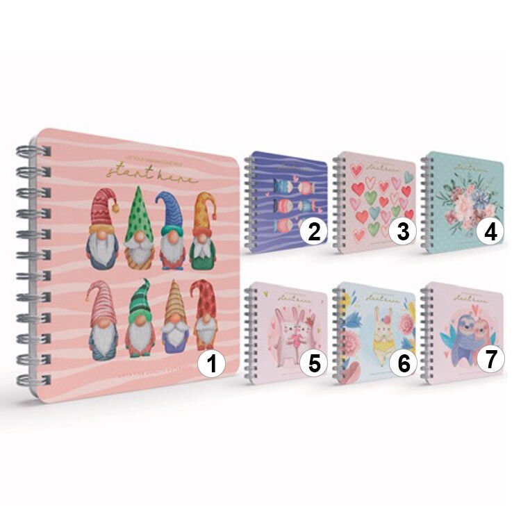 Gıpta Start Spiralli Sert Kapak Defter 16X16 100 Yaprak Noktalı