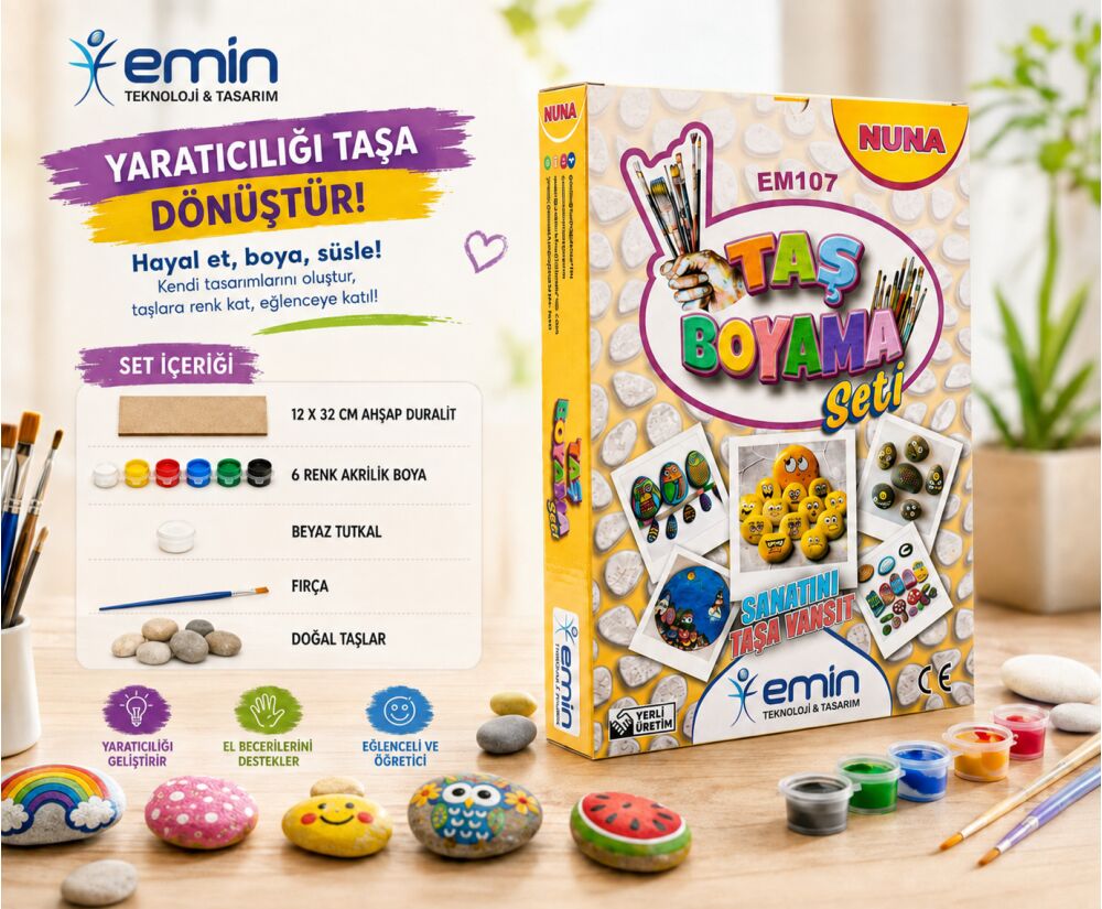 Emin İş Eğitimi Taş Boyama