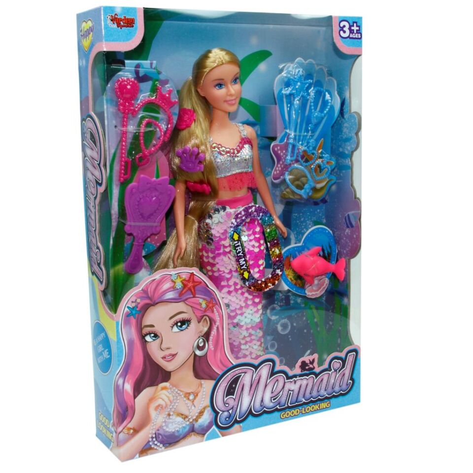 Kutu 29 Cm Aksesuarlı Deniz Kızı