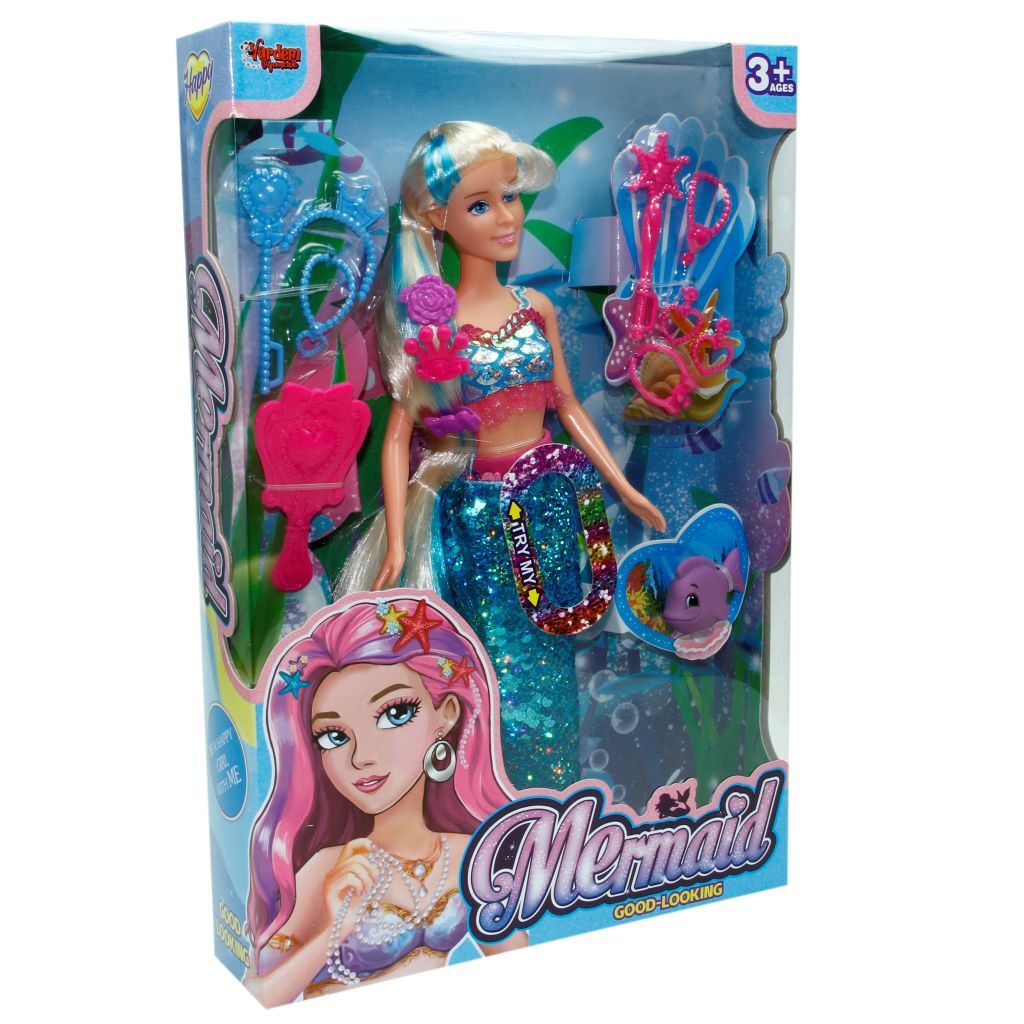 Kutu 29 Cm Aksesuarlı Deniz Kızı