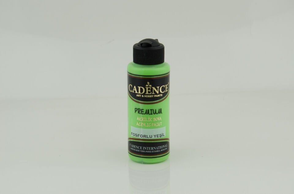Cadence Fosforlu Premium Akrilik Yeşil 120 Ml