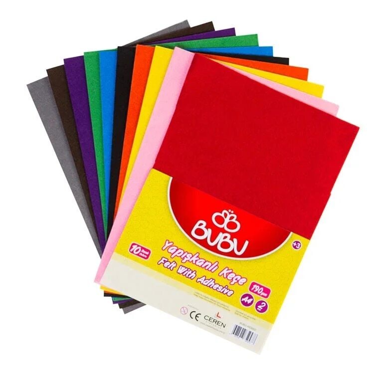 Bu-Bu Keçe Yapışkanlı 20x30 10 Lu