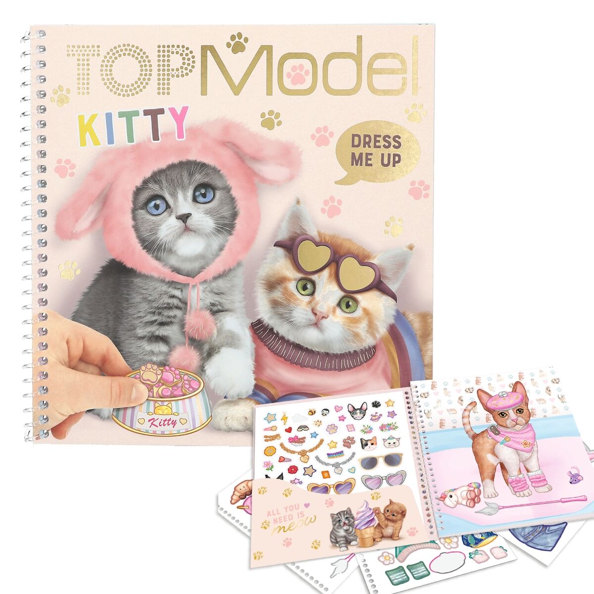 Top Model Dress Me Up Stickerbook Kıtty