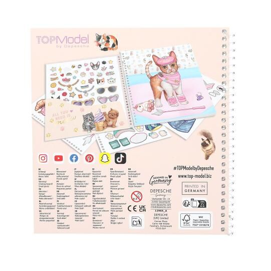 Top Model Dress Me Up Stickerbook Kıtty