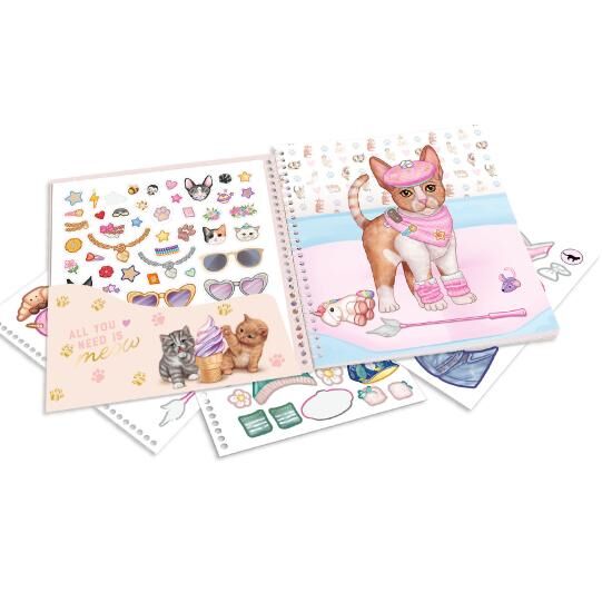Top Model Dress Me Up Stickerbook Kıtty