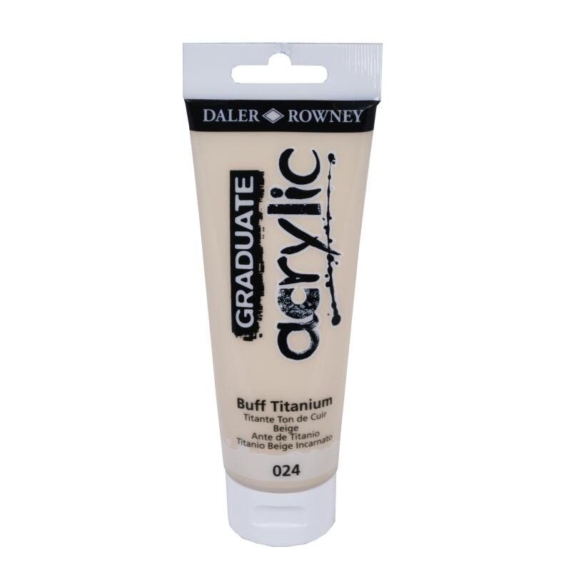 Daler Rowney Graduate Akrilik Boya Graduate Acrylic 120 Ml Buff Titanium