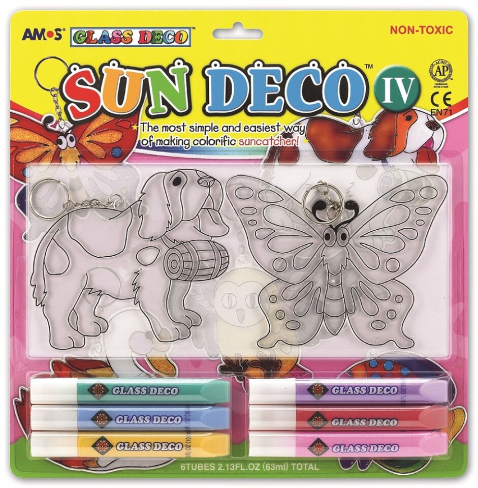 Amos Cam Boyama Seti Sun Deco 10.5 Ml 6 Tüp Pleksi Sd10B6D3
