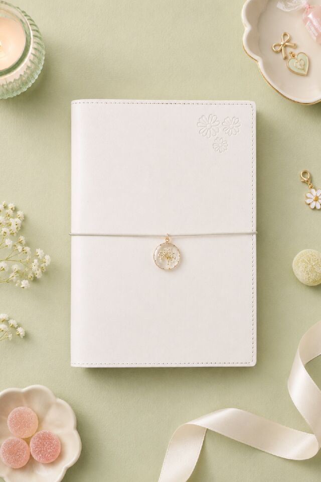 Victoria'S Journals Charm Çiçek Defter A5 96 Yaprak 100 Gr Ivory Noktalı Sarı
