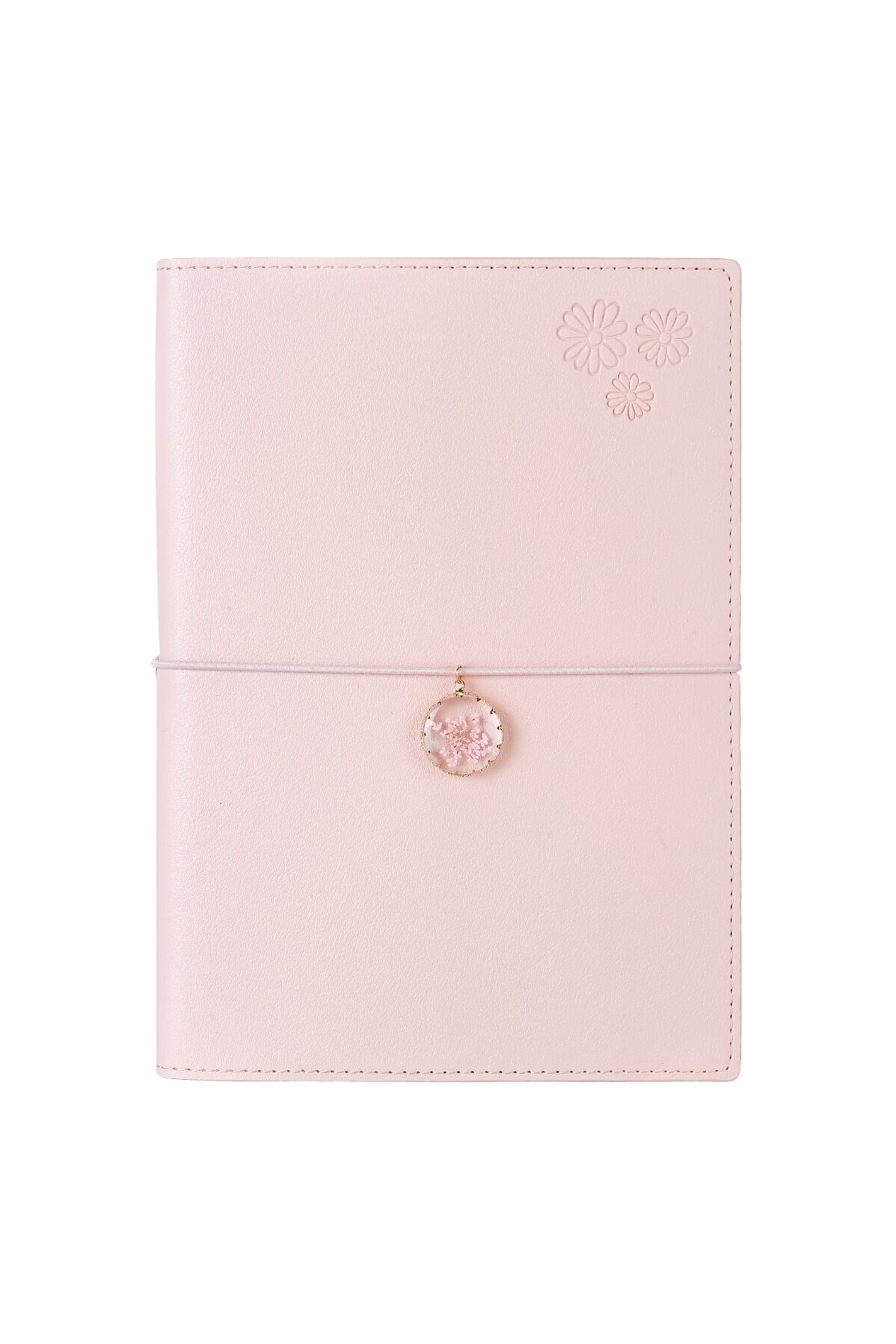 Victoria'S Journals Charm Çiçek Defter A5 96 Yaprak 100 Gr Ivory Noktalı Pembe