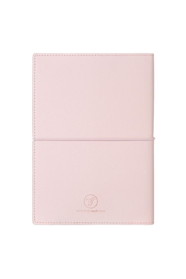 Victoria'S Journals Charm Çiçek Defter A5 96 Yaprak 100 Gr Ivory Noktalı Pembe