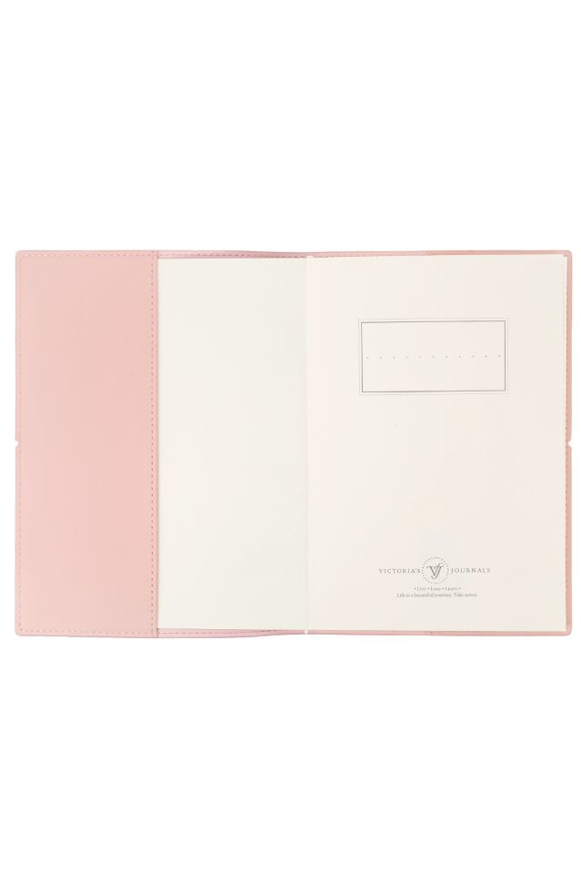 Victoria'S Journals Charm Çiçek Defter A5 96 Yaprak 100 Gr Ivory Noktalı Pembe