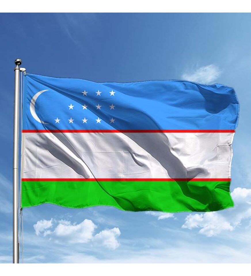 Buket 50x75 Cm Özbekistan Bayrağı