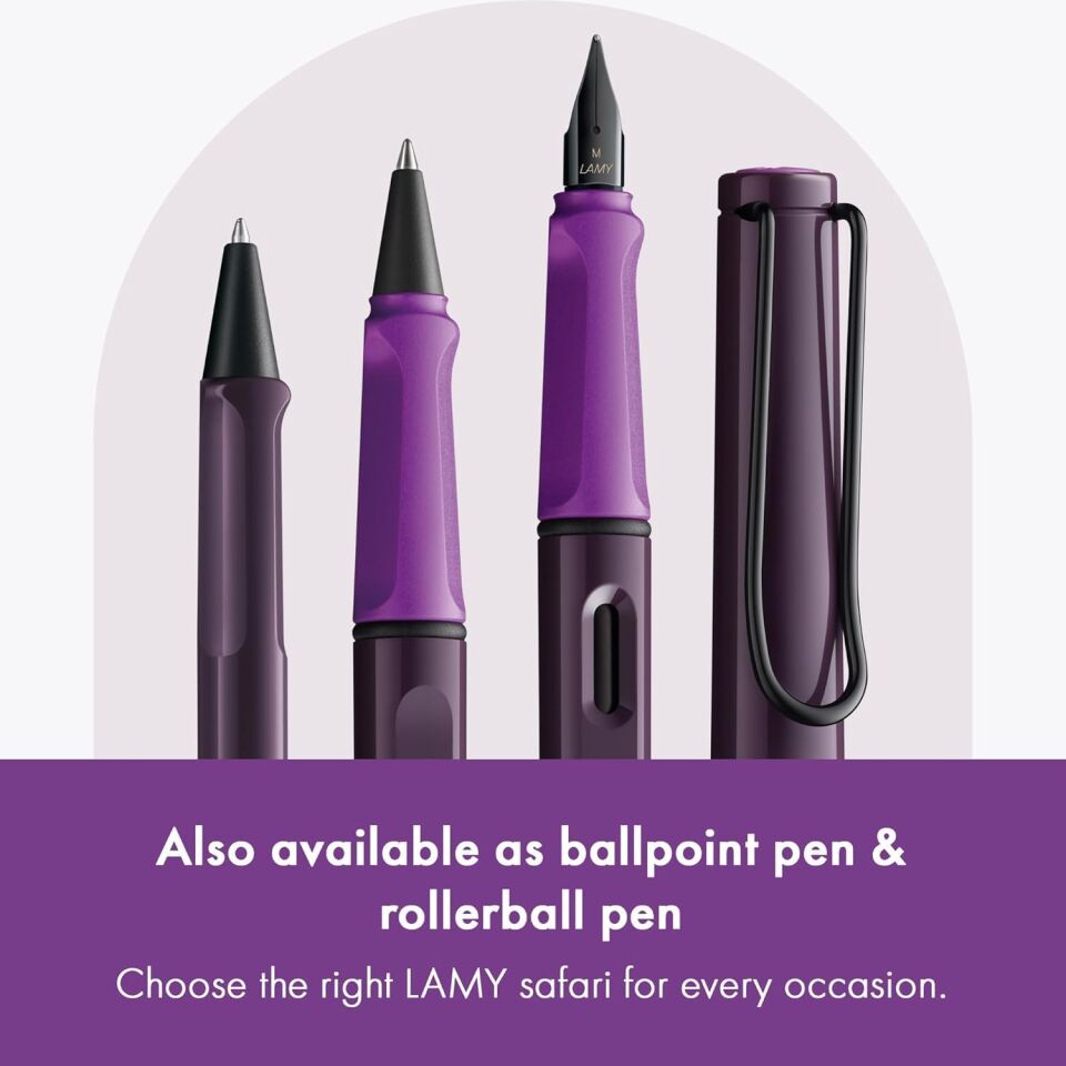 Lamy Safari 2024 Özel Üretim Violet BlackBerry Dolma Kalem M Uc