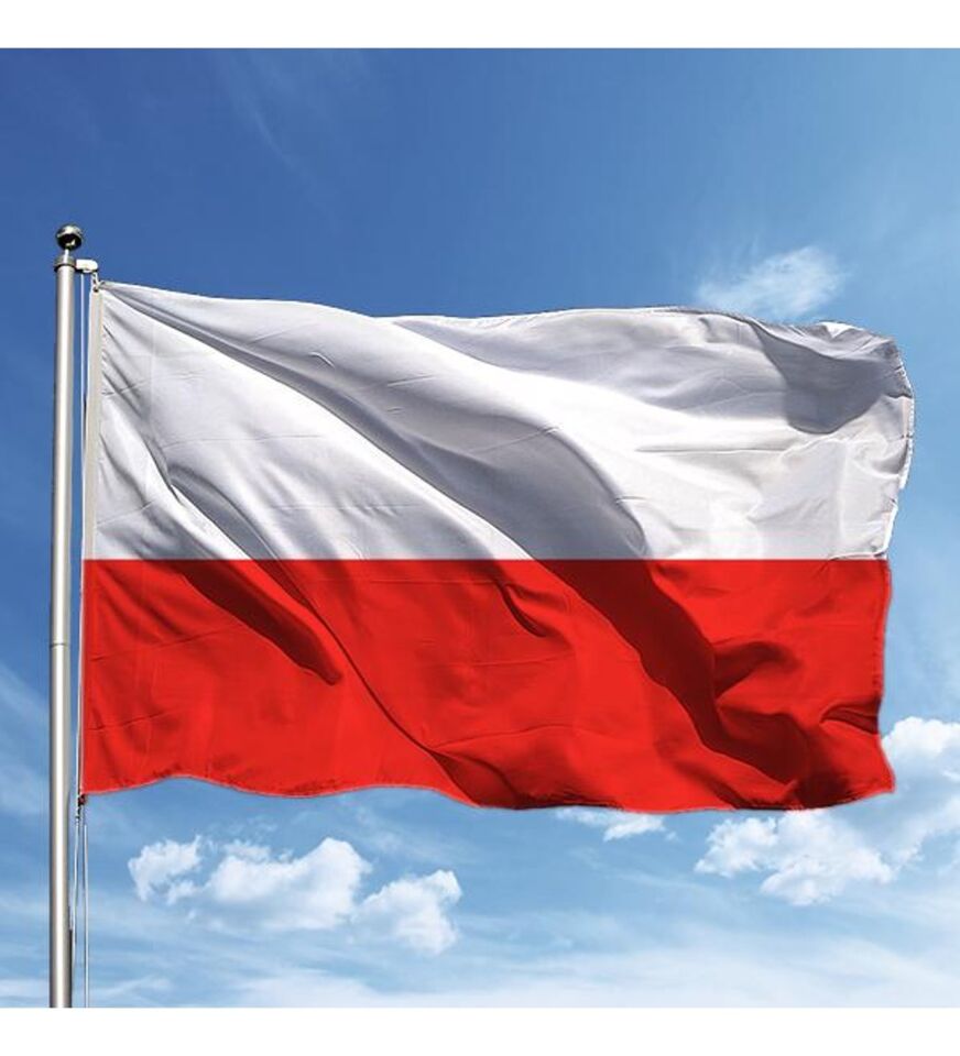 Buket 50x75 Cm Polonya Bayrağı