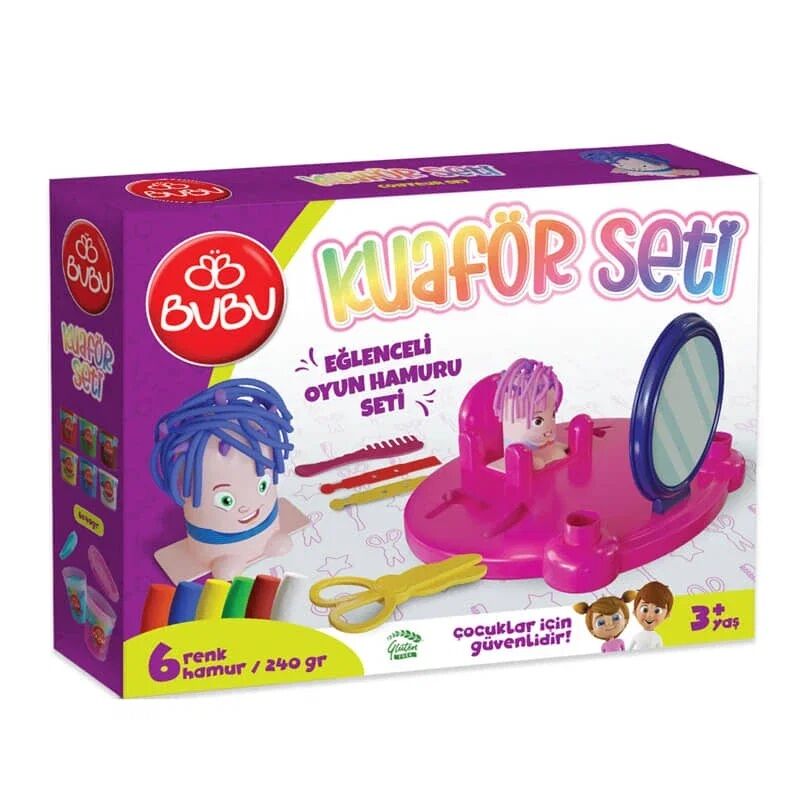 Bu-Bu Oyun Hamuru Seti 3D Kuaför