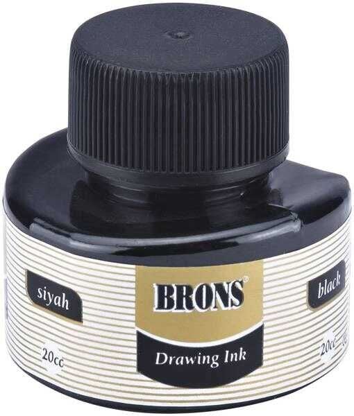 Brons Çini Murekkebi Siyah 20 Cc