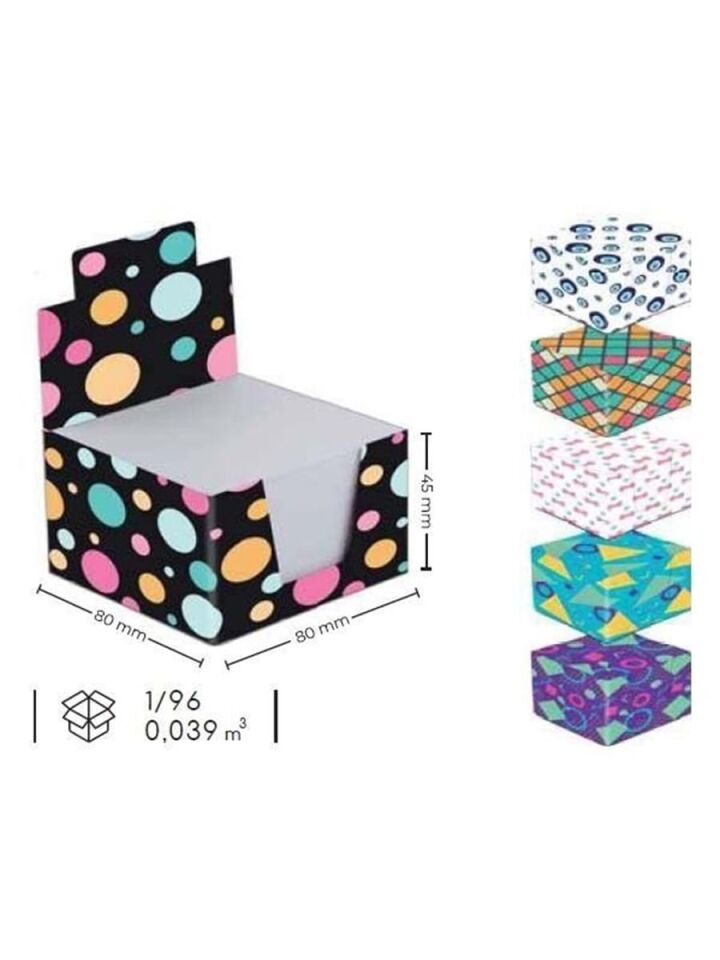 3A Karton Kutu Küp Notluk 8x8 Cm