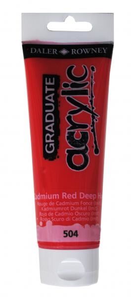 Daler Rowney Graduate Akrilik Boya Graduate Acrylic 120 Ml Cad Red Deep Hue