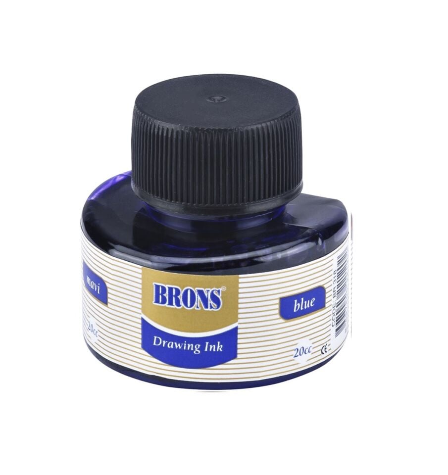 Brons Çini Murekkebi Mavi 20 Cc