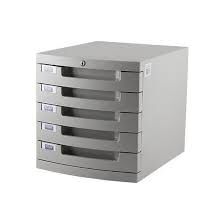 Kraf Evrak Rafı Kilitli 5 Çekmece 215G