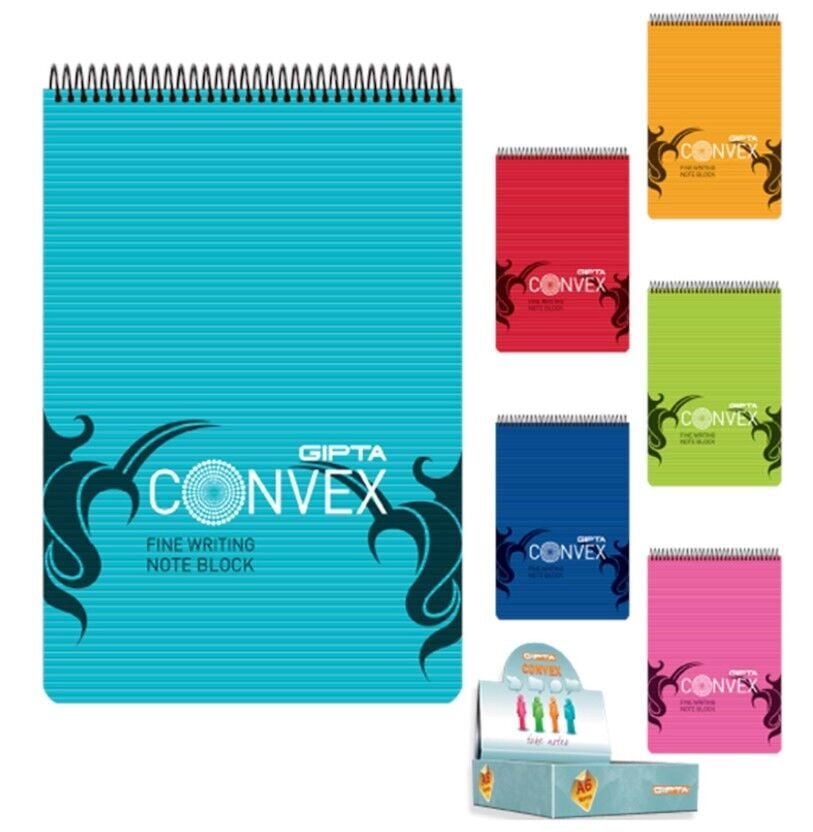 Gıpta Convex Spiralli Pp Kapak Bloknot A6 100 Yaprak Çizgili