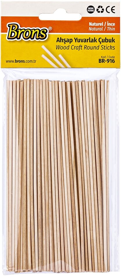 Brons Yuvarlak Çubuk Naturel İnce