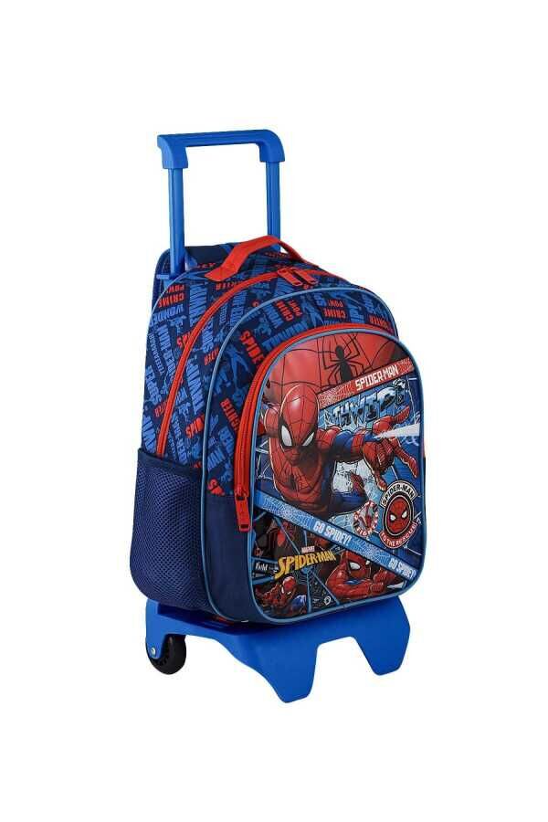 Spiderman Çekçekli İlkokul Çantası Check Go