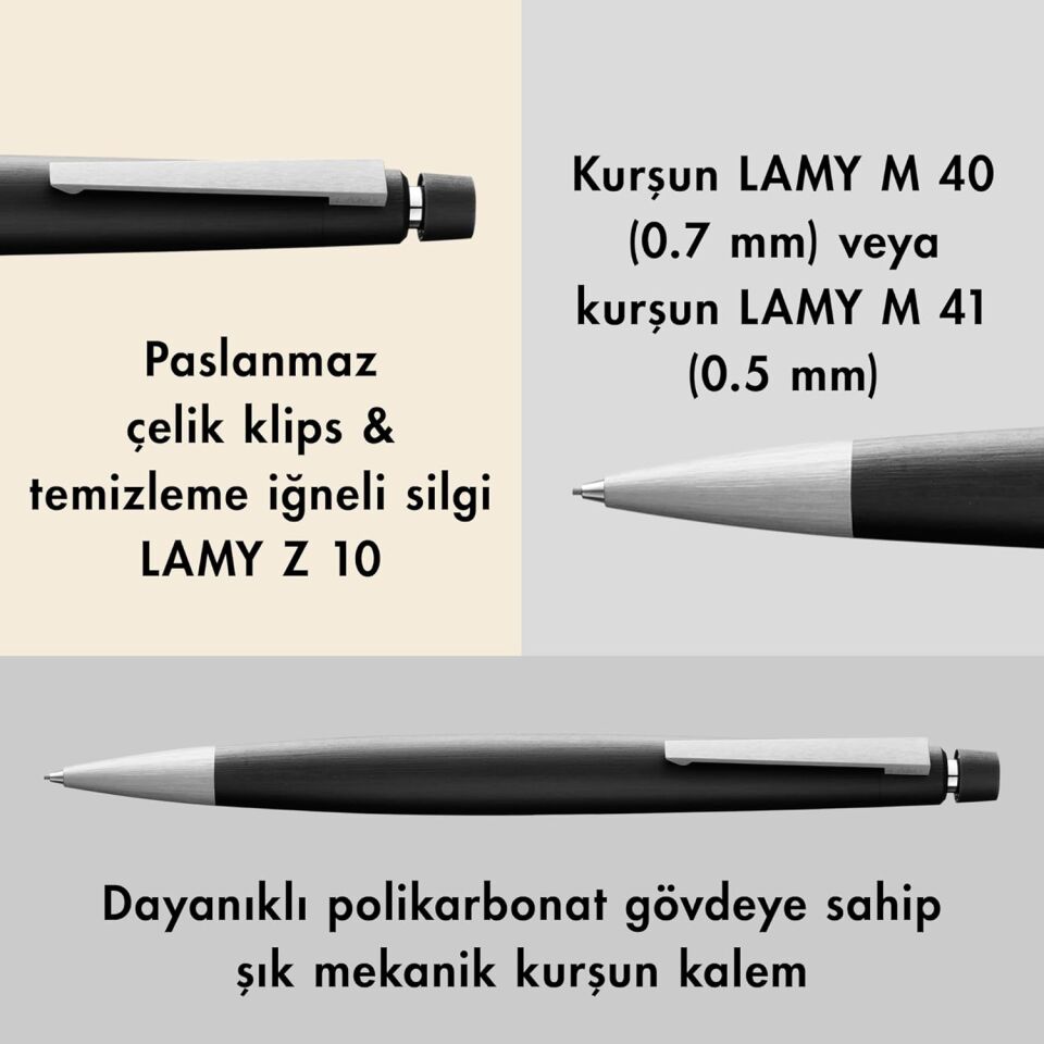 Lamy 2000 Versatil Kalem Fiberglass Gövde 0.7