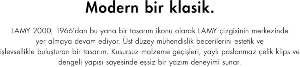 Lamy 2000 Versatil Kalem Fiberglass Gövde 0.7