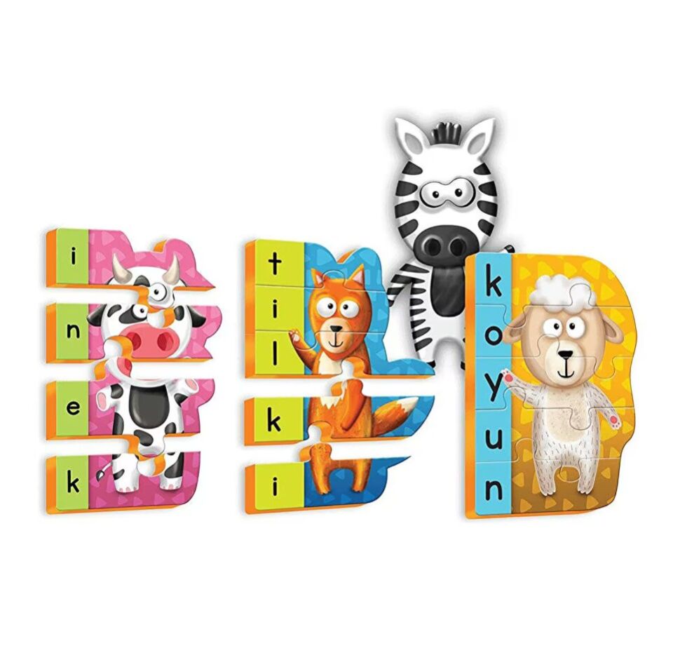 Puedo ilk Kelimelerim Puzzle Hayvanlar