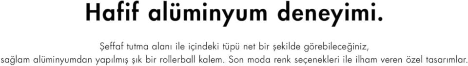 Lamy Al-Star Roller Kalem Alüminyum Mint M Uç