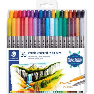 Staedtler 3200 Tb36 Çift Uçlu Keçeli Kalem 3.0/0.5-0.8 36 Lı